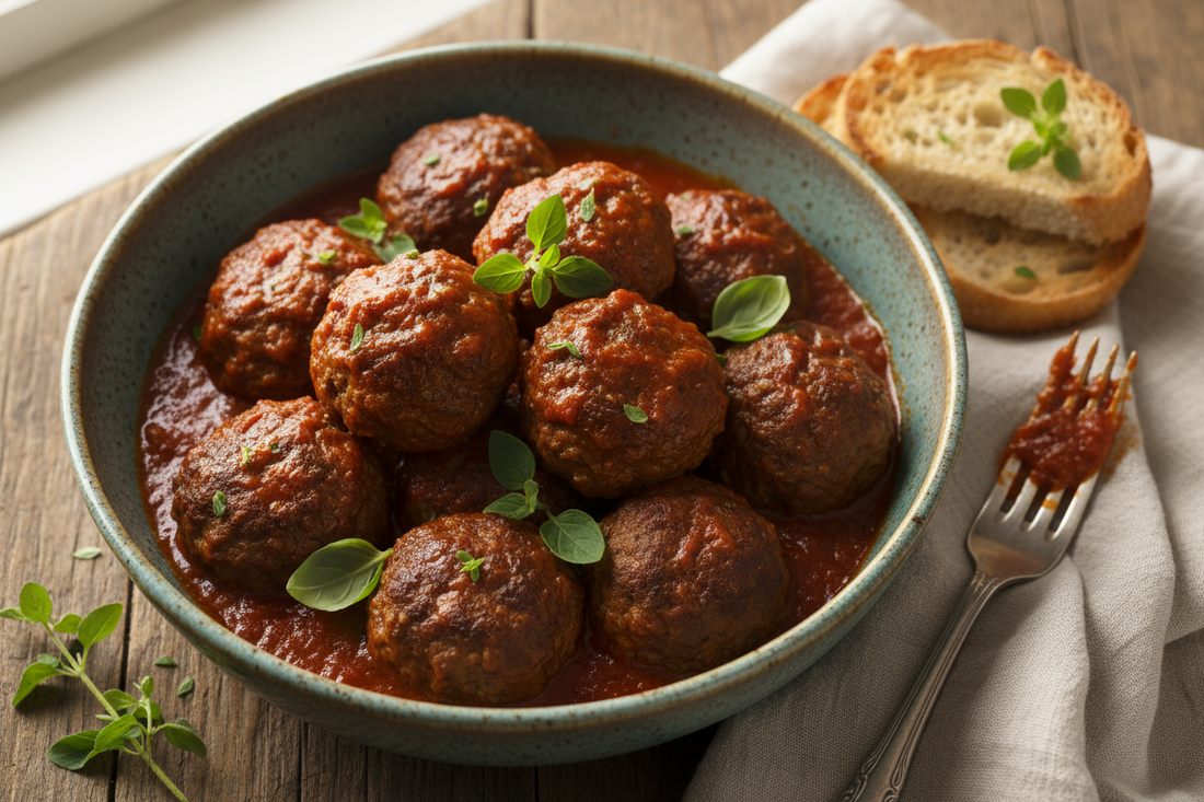 🍲 Boulettes de bœuf à la tomate et herbes fraîches
