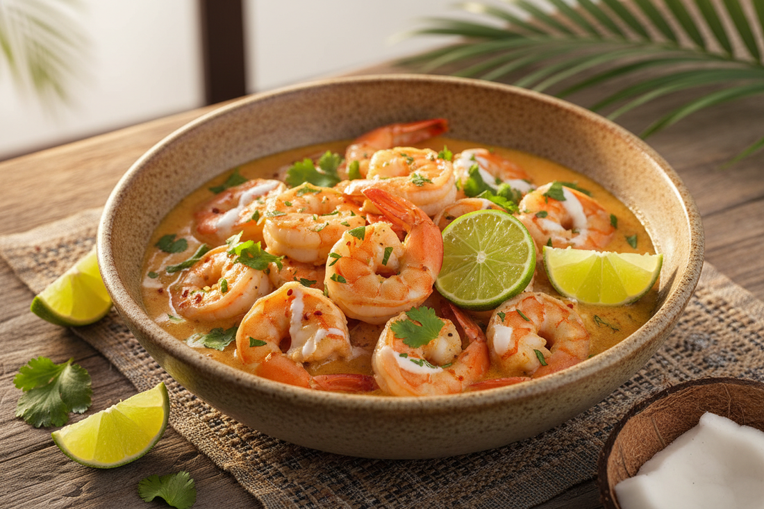 🍤 Crevettes sautées à la noix de coco et citron vert