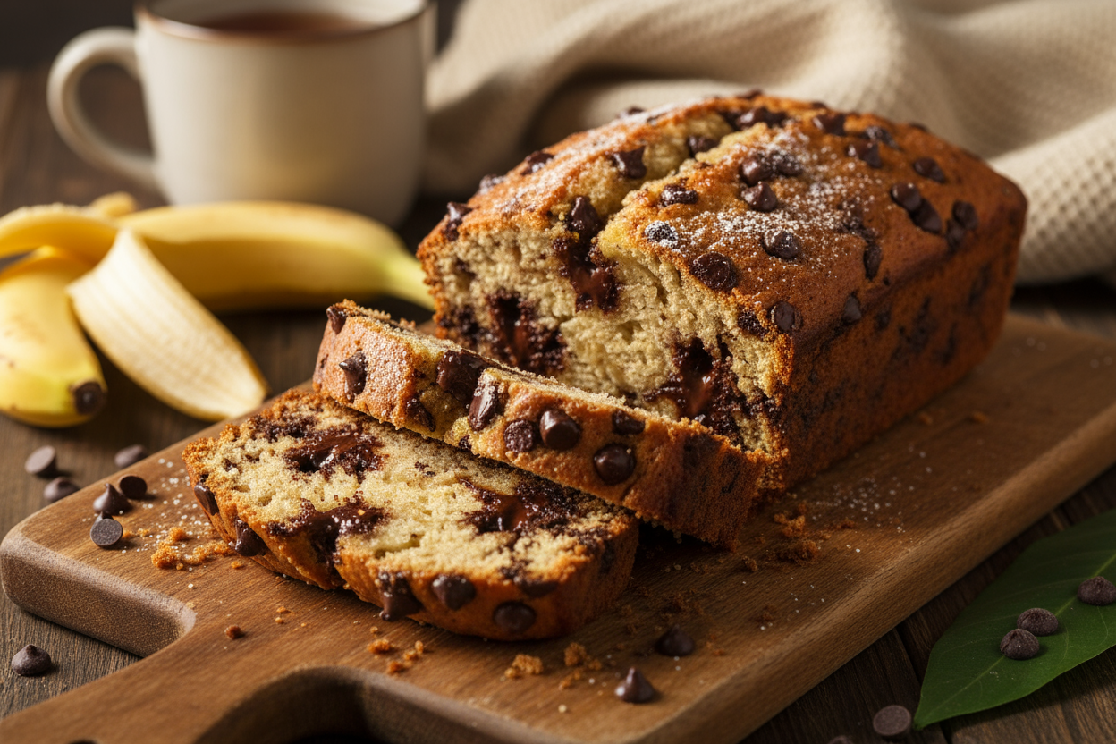 🍌 Cake banane et pépites de chocolat