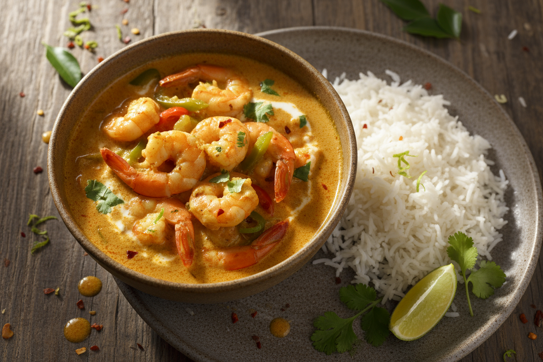 🍛 Curry de crevettes au lait de coco et citron vert