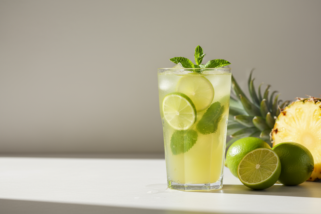 🍍 Jus tropical ananas, citron vert et menthe fraîche