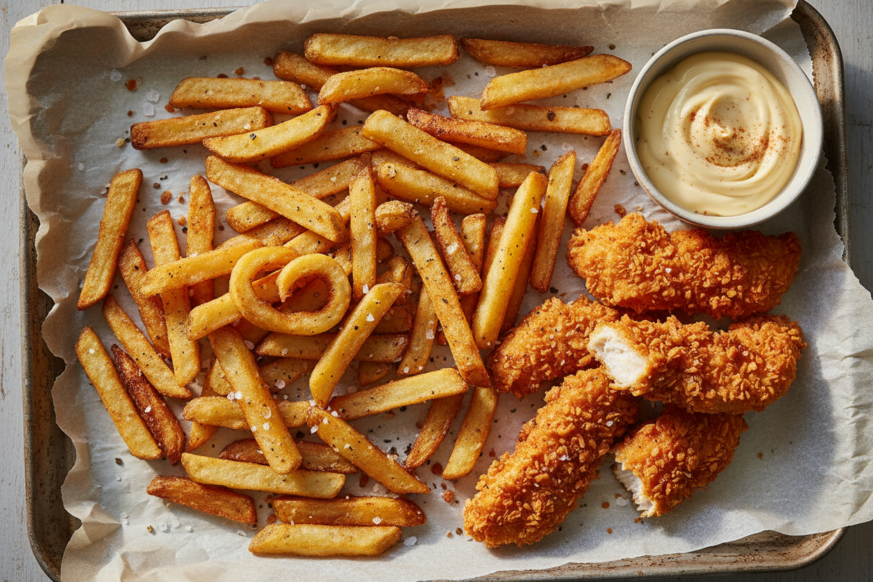 🍟 Frites Maison + Poulet Crispy au Paprika