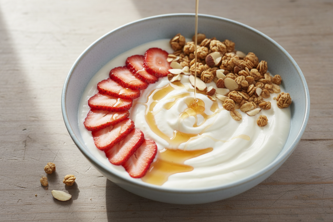 🥥🍓 Healthy Bowl – Yaourt coco, fraises & granola amande