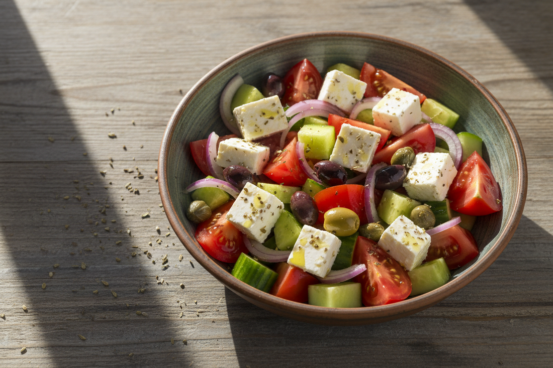 🥗✨ Salade Grecque – fraîche, colorée & ultra croquante