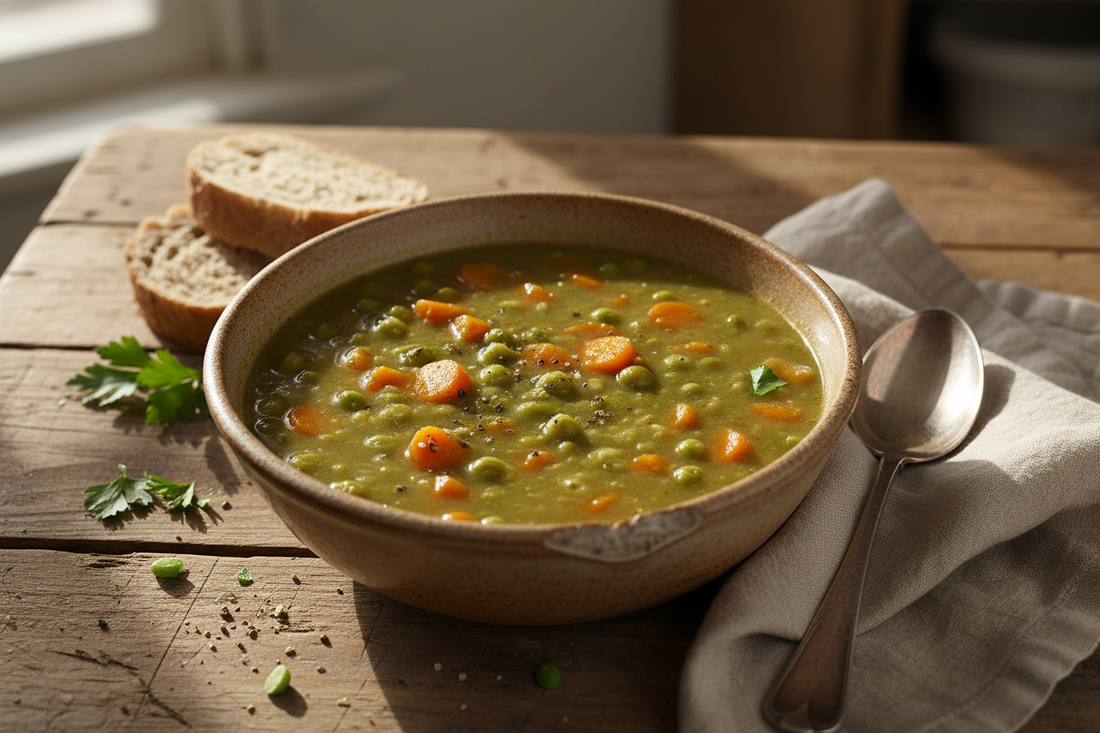 🍲✨ Soupe aux Pois – rustique, douce & ultra réconfortante