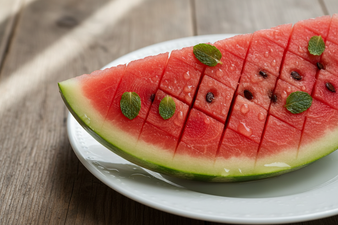 🍉 Pastèque “Diamond Cut” à la menthe & citron