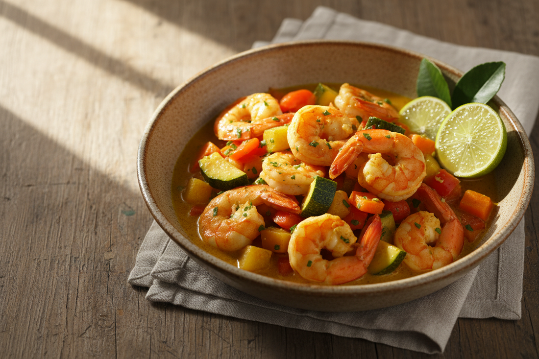 🍤🌶️ Colombo de crevettes antillais – lait de coco & épices torréfiées