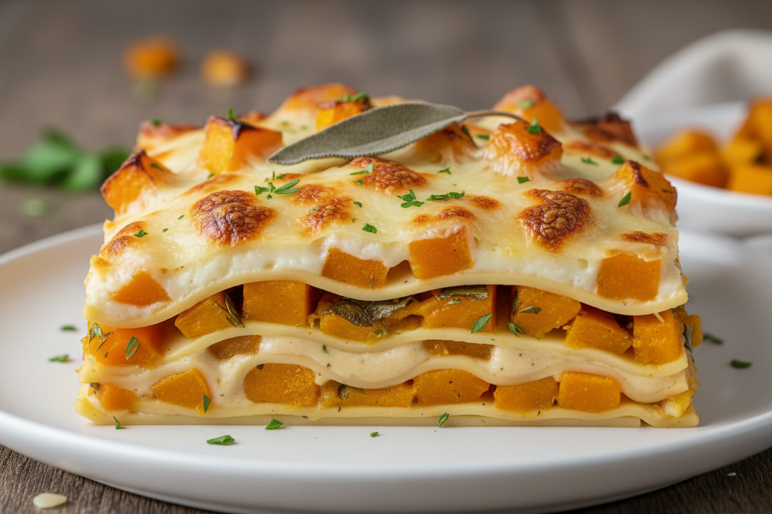 🎃✨ Lasagnes à la Butternut – fondantes, crémeuses & ultra réconfortantes