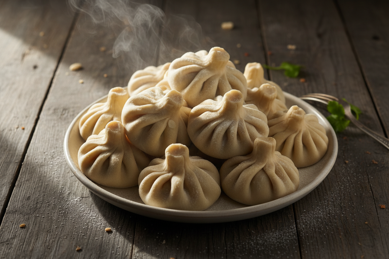 🥟 Khinkali géorgiens – raviolis juteux pliés à la main