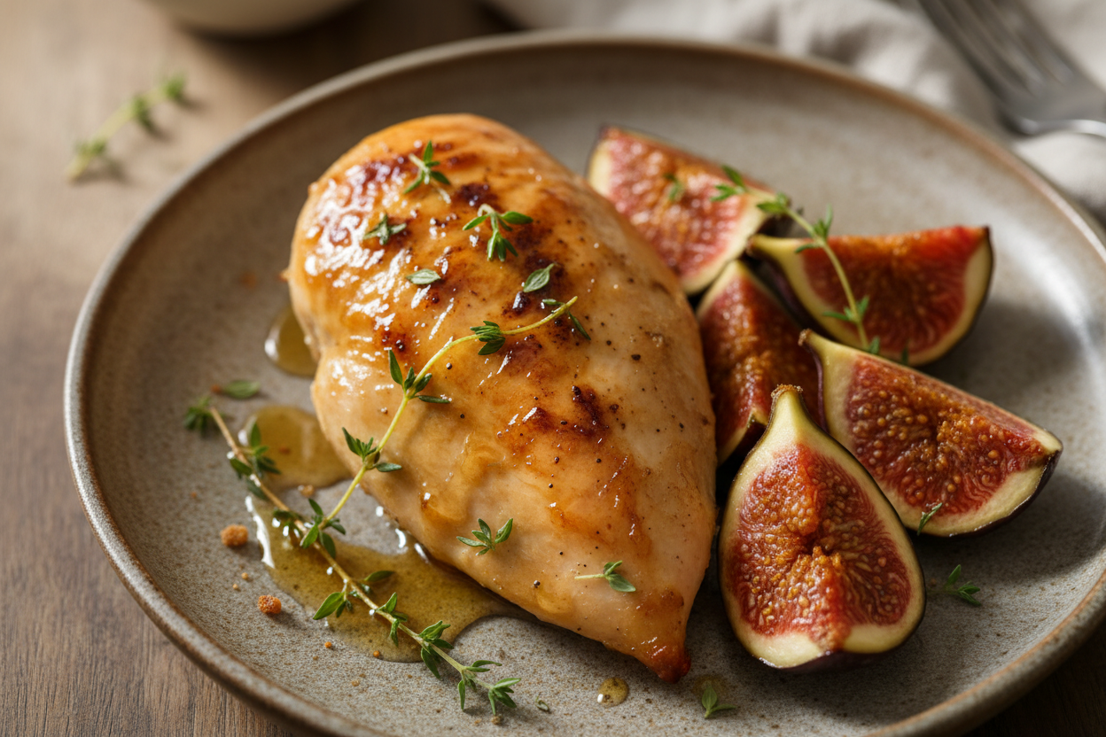 🍗🍇✨ Poulet Rôti aux Figues & Miel