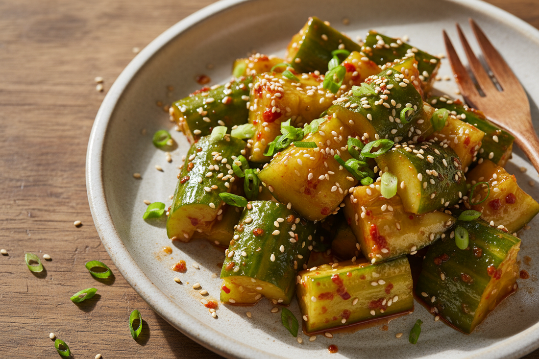 🥒🔥 Concombre Smash chili–miel