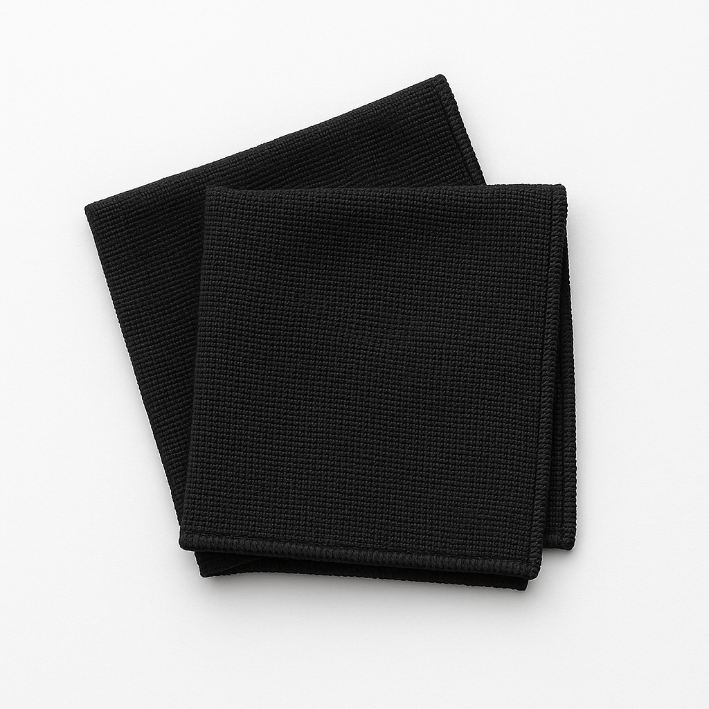 Microfibres noires – Lot de 2