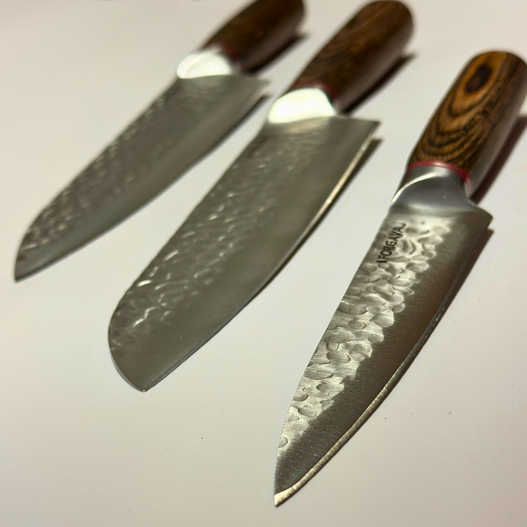 Pack Trio (Chef 20 + Santoku 18 + Office 13)