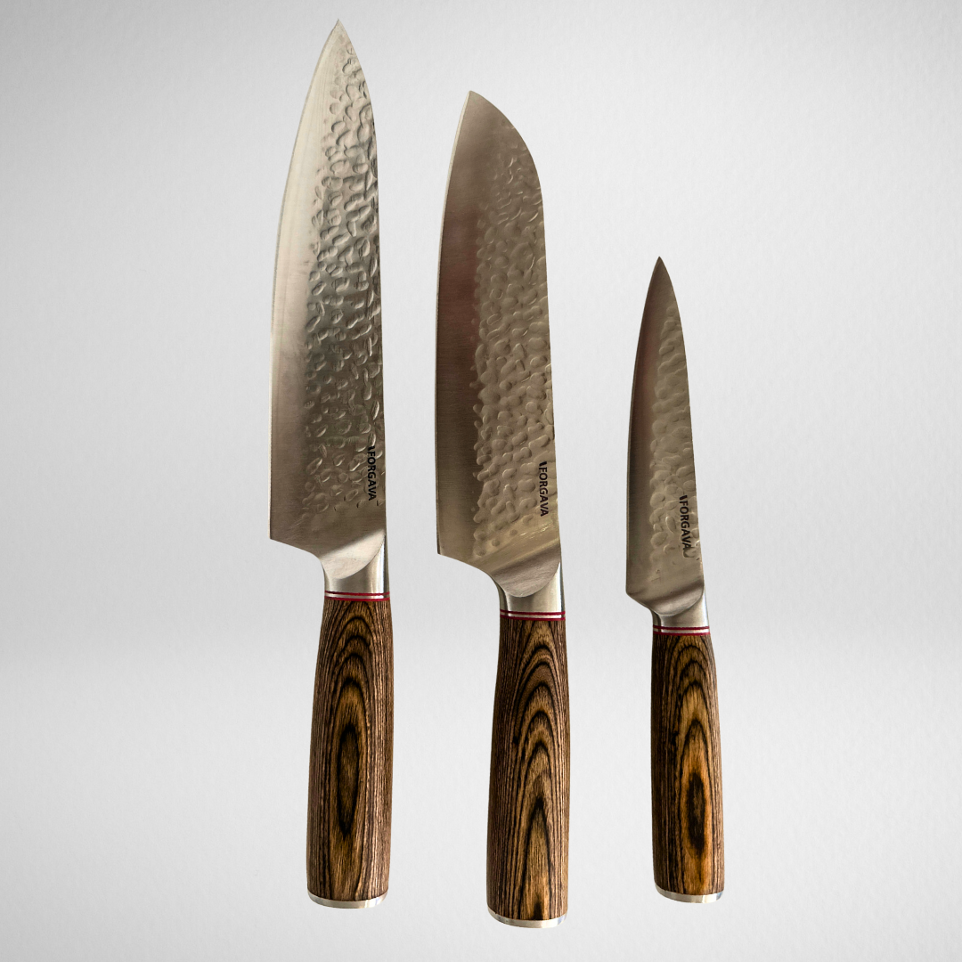 Pack Trio (Chef 20 + Santoku 18 + Office 13)